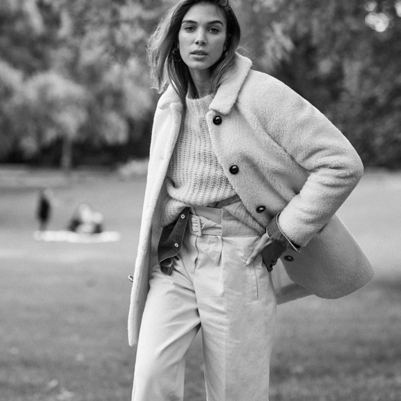 NWT Sézane ISAE Teddy Coat SZ 8 / 40 - Picture 3 of 16